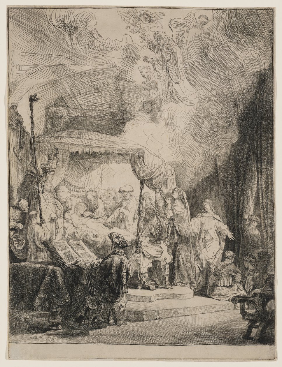 De dood van de Maagd door Rembrandt van Rijn