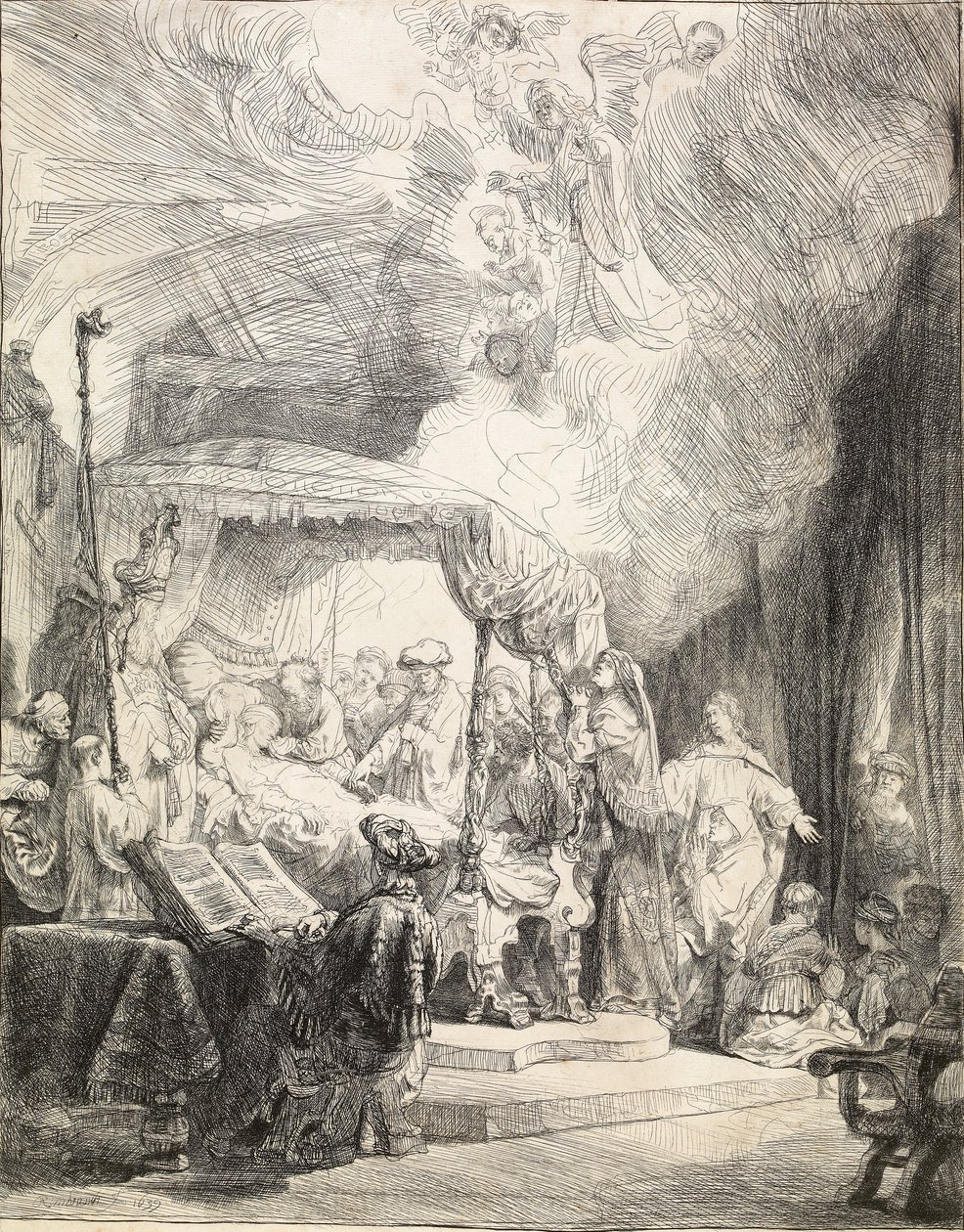 De dood van de Maagd door Rembrandt van Rijn