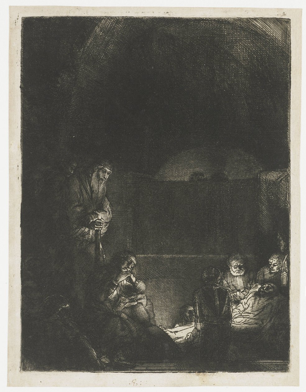 De begrafenis door Rembrandt van Rijn