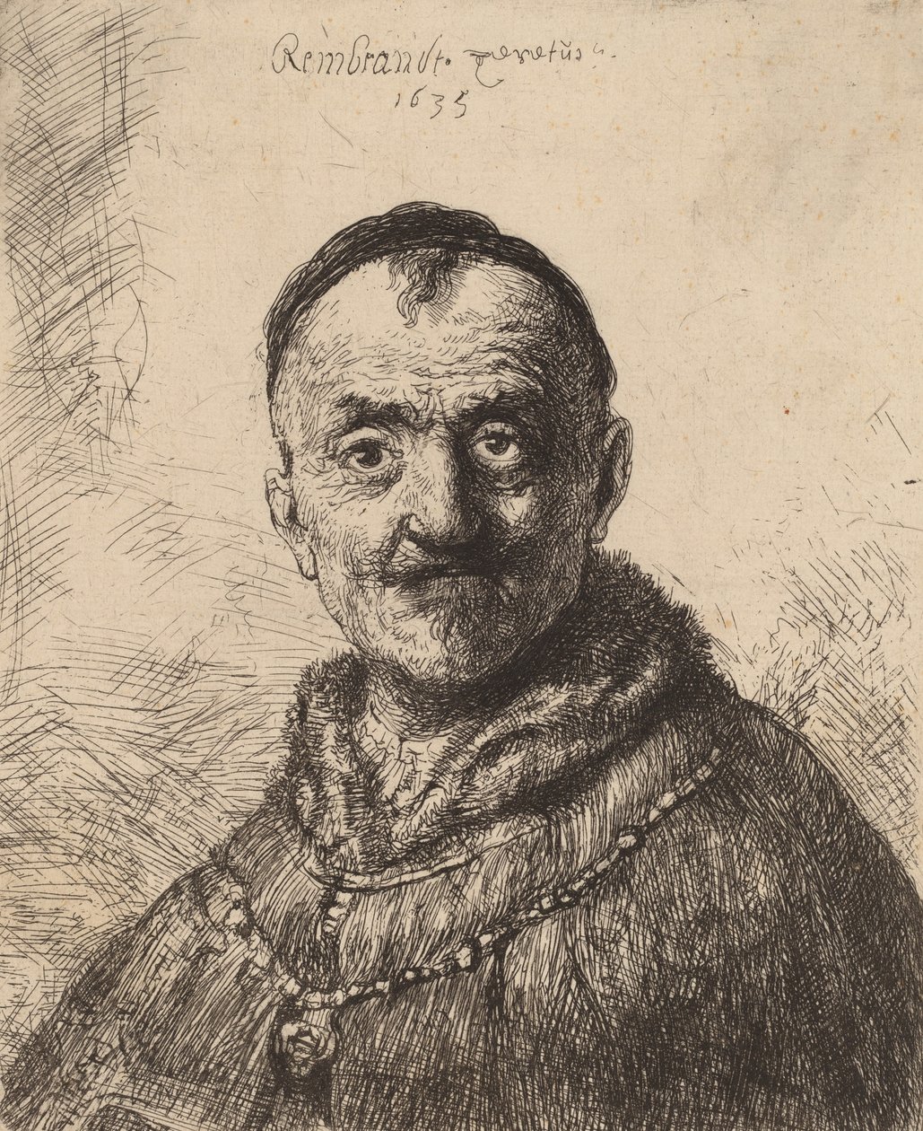 Het Eerste Oosterse Hoofd, 1635 door Rembrandt van Rijn