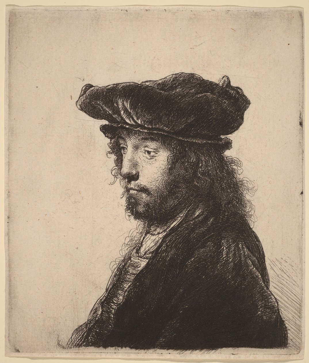 Het vierde oosterse hoofd door Rembrandt van Rijn