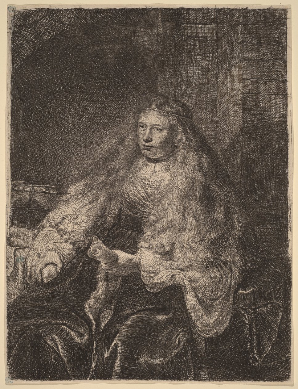De grote joodse bruid door Rembrandt van Rijn