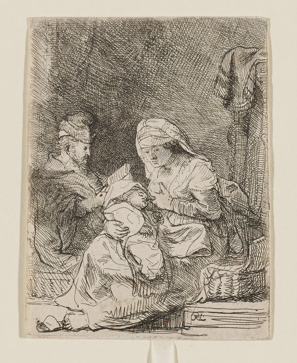 De Heilige Familie door Rembrandt van Rijn