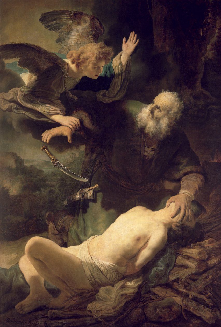 Het offer van Abraham, 1635 door Rembrandt van Rijn