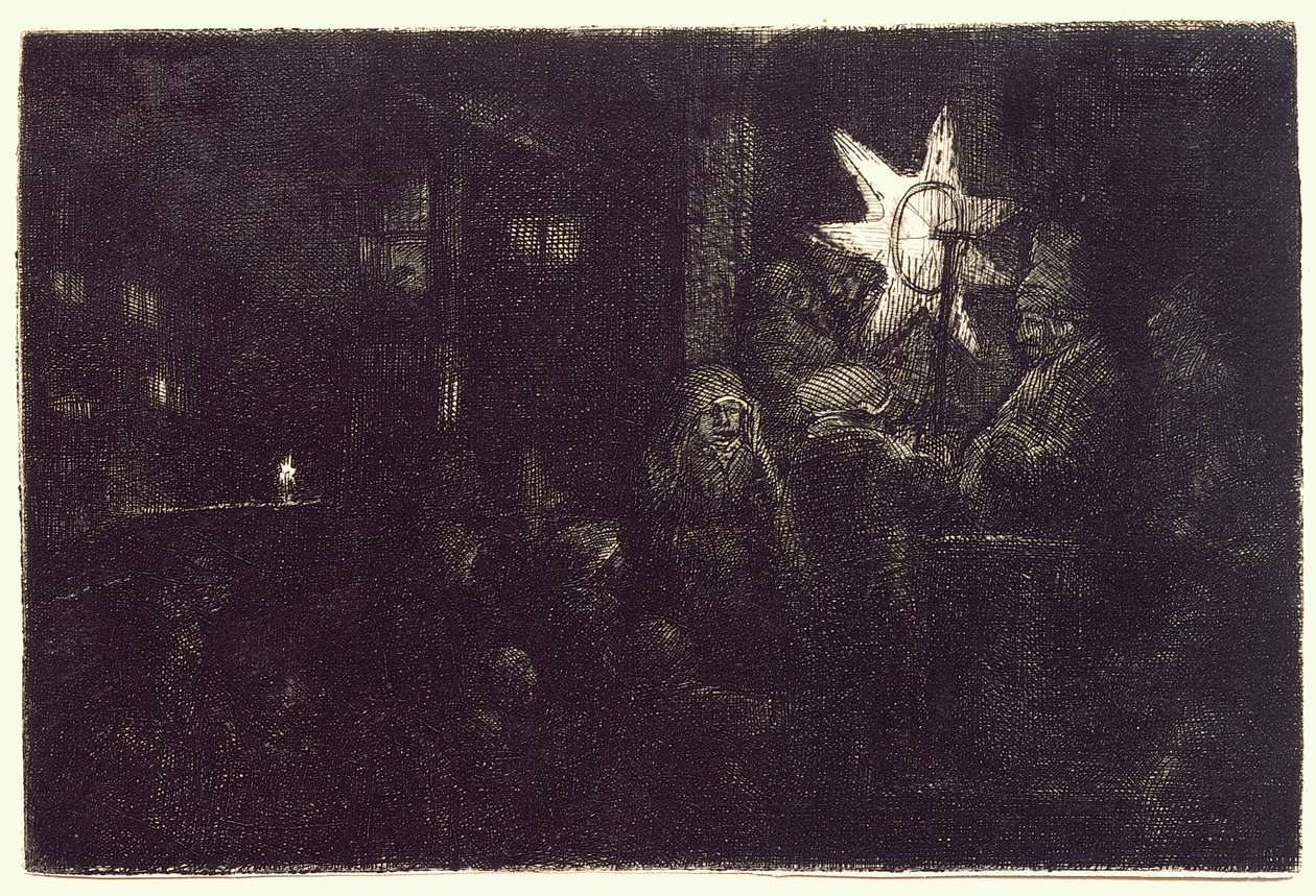 De Ster der Koningen door Rembrandt van Rijn