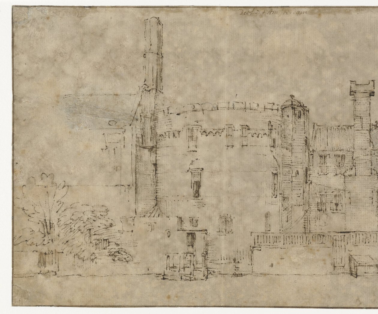 De Swijgh Utrecht Toren in Amsterdam door Rembrandt van Rijn