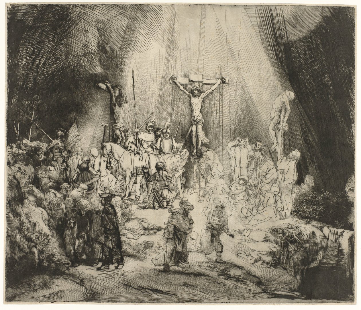 De Drie Kruisen door Rembrandt van Rijn
