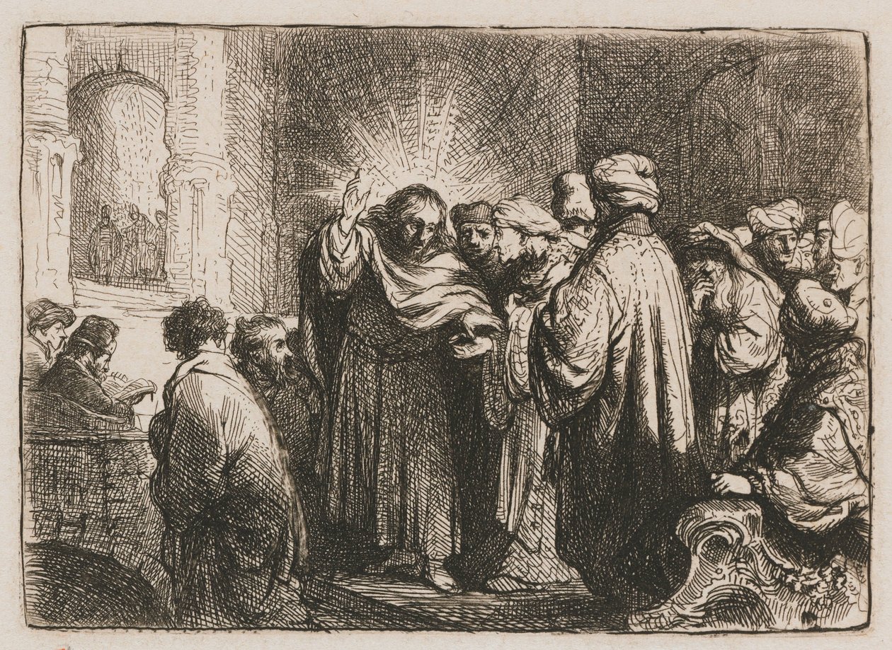 The Tribute Money door Rembrandt van Rijn