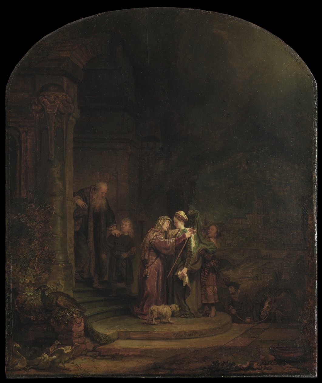 De visitatie door Rembrandt van Rijn