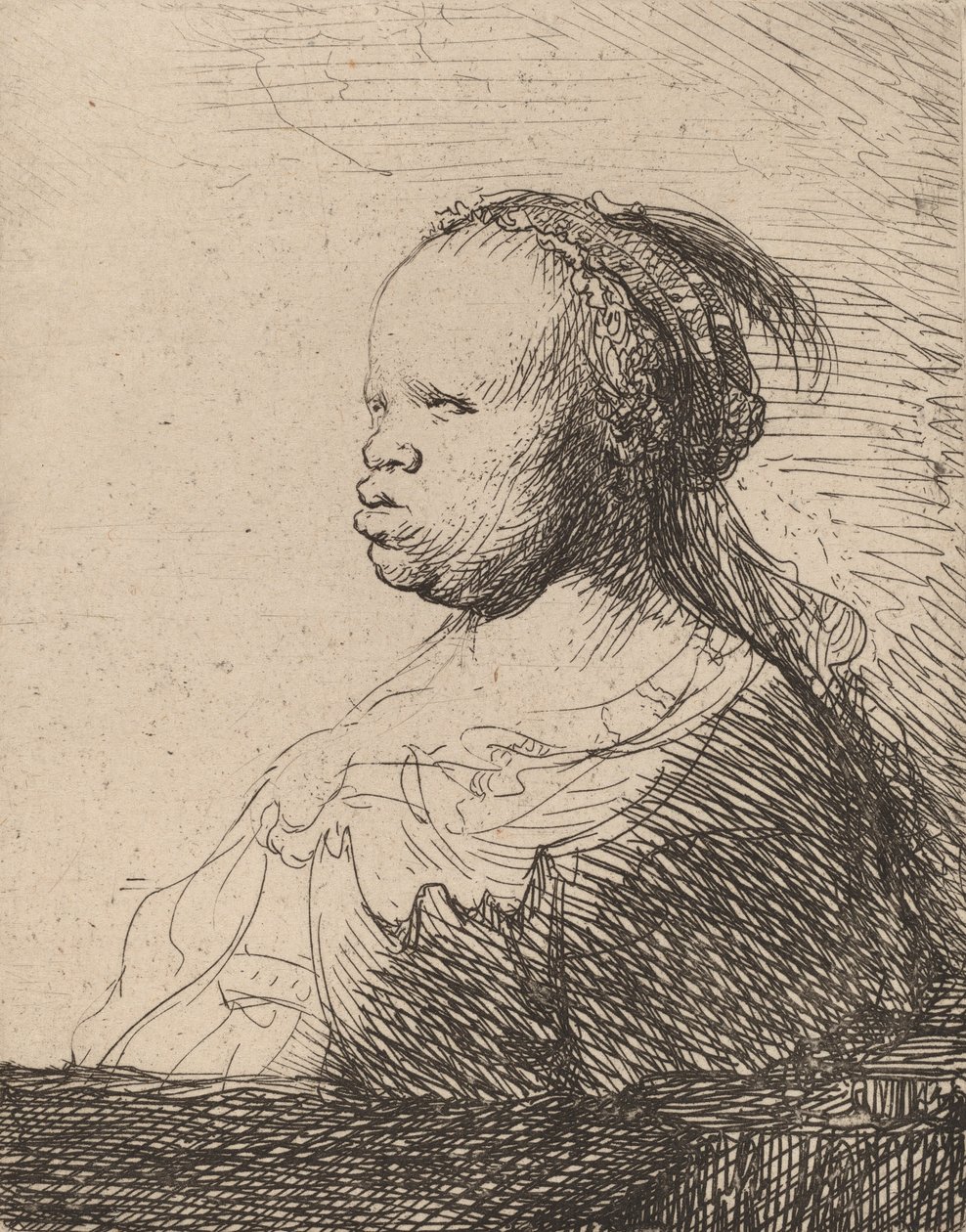 De Witte Zwarte door Rembrandt van Rijn