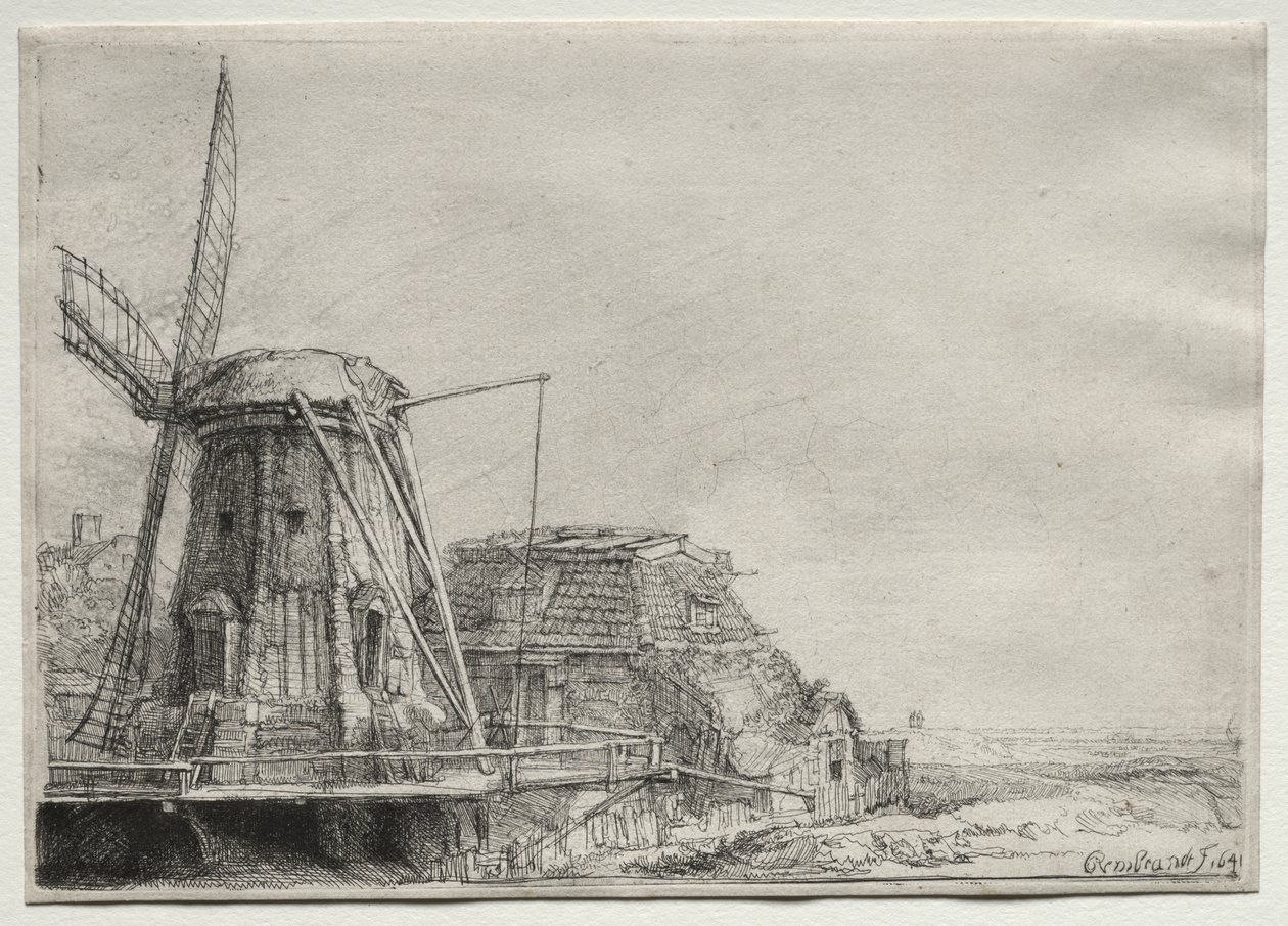 De Molen door Rembrandt van Rijn
