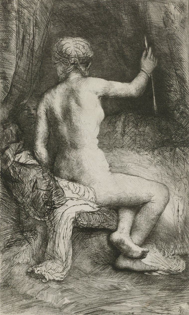 De vrouw met de pijl, 1661 door Rembrandt van Rijn
