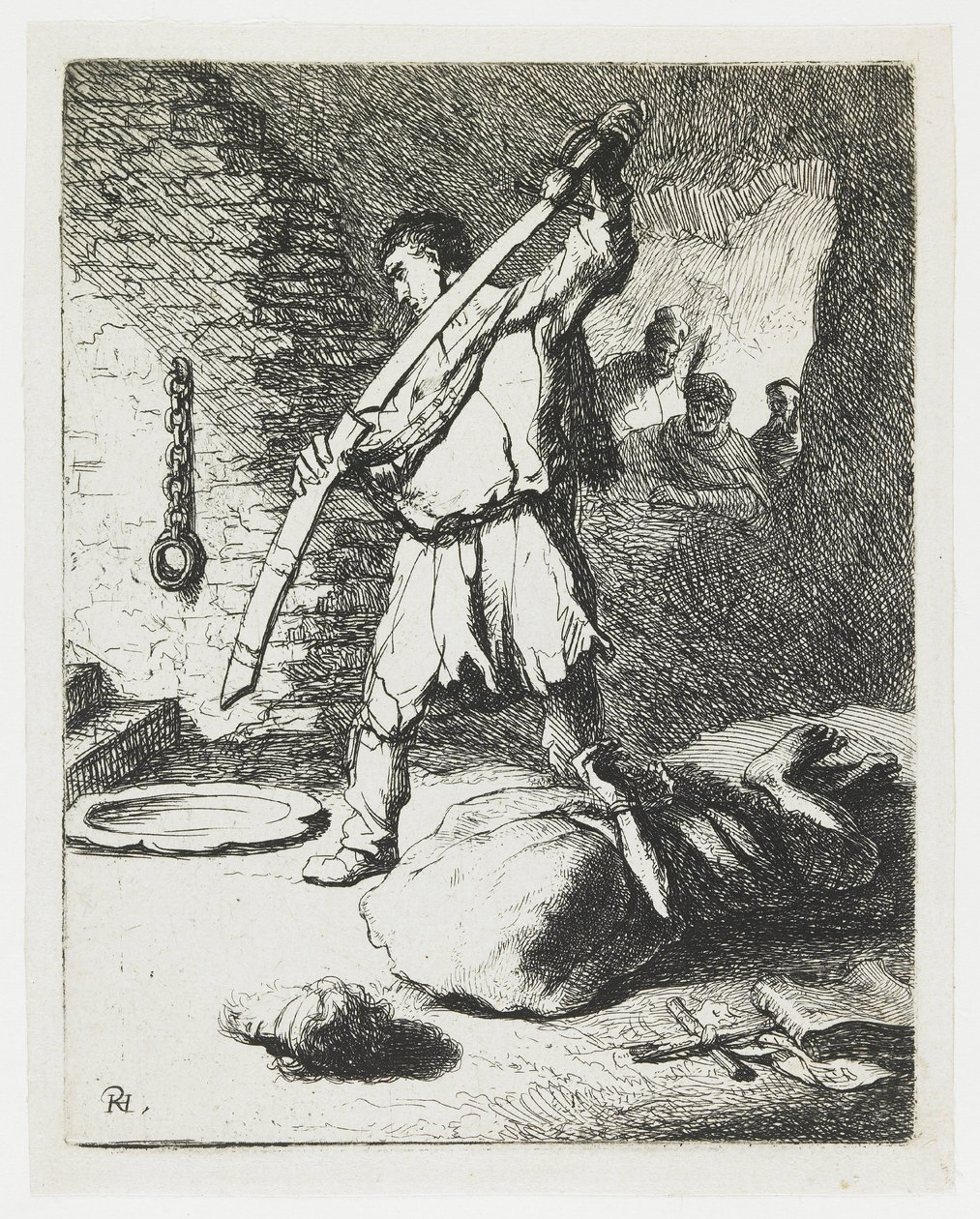 De onthoofding van Johannes de Doper door Rembrandt van Rijn