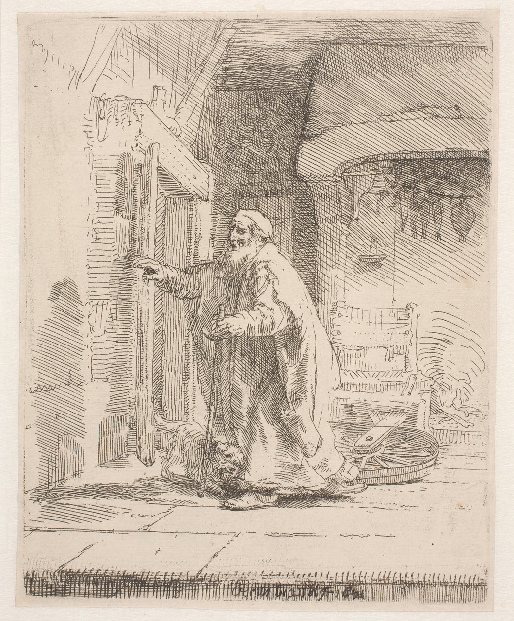 De blindheid van Tobit: de grotere afbeelding door Rembrandt van Rijn