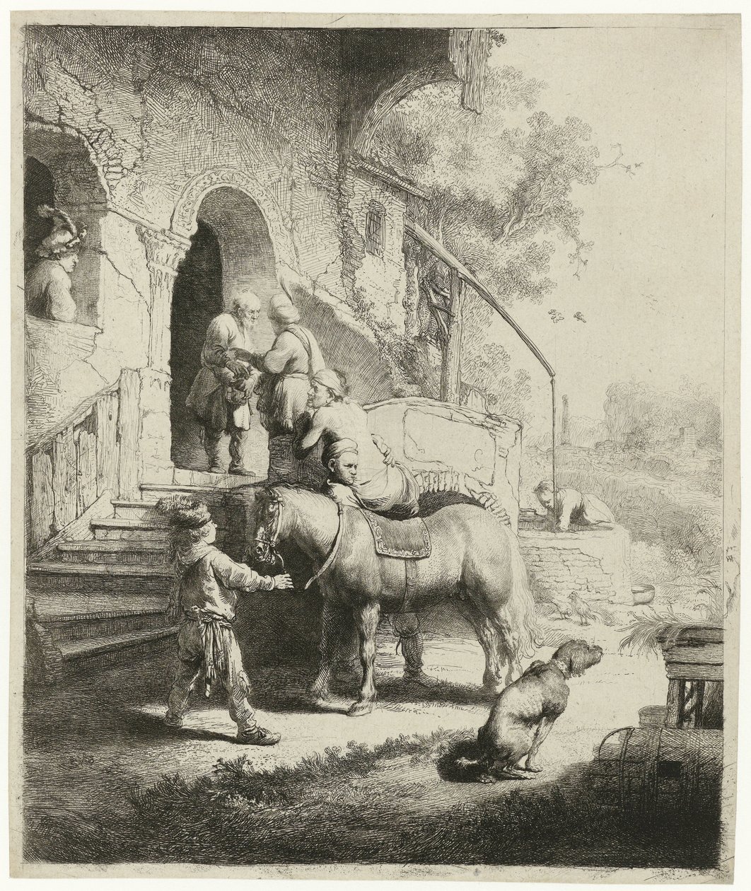 De barmhartige Samaritaan door Rembrandt van Rijn
