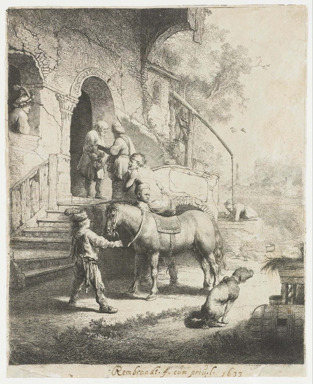 De barmhartige Samaritaan door Rembrandt van Rijn
