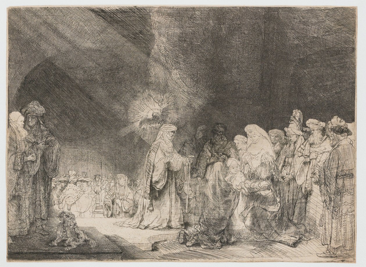 De presentatie in de tempel door Rembrandt van Rijn
