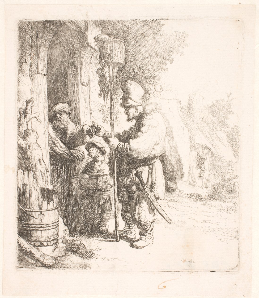 De rattenverdelger door Rembrandt van Rijn