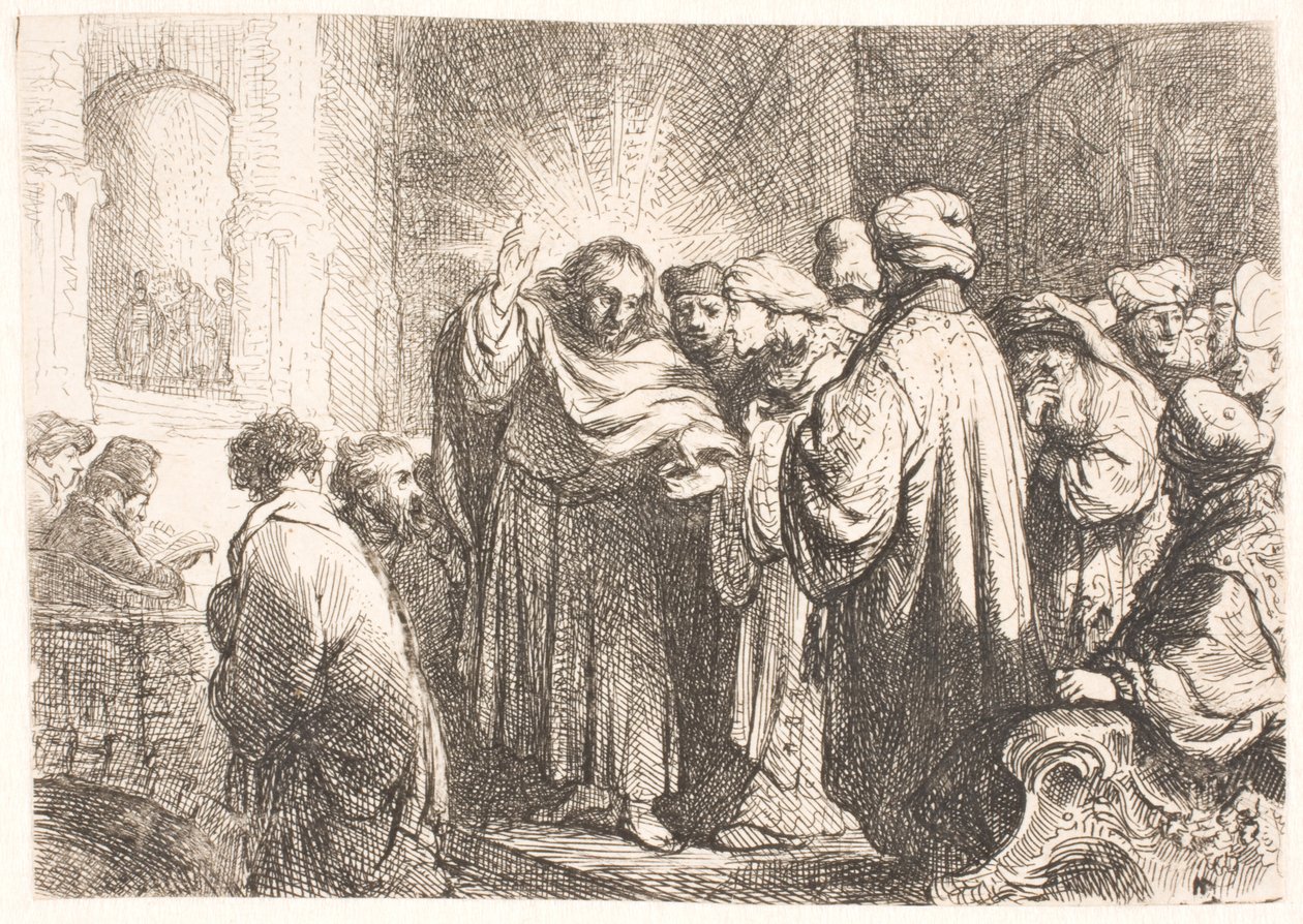 De belastingpenning door Rembrandt van Rijn