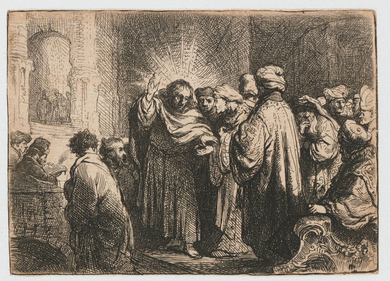 De belastingpenning door Rembrandt van Rijn