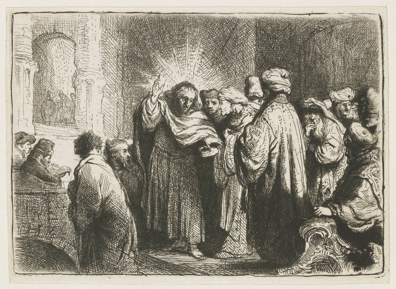 Het eerbetoongeld door Rembrandt van Rijn