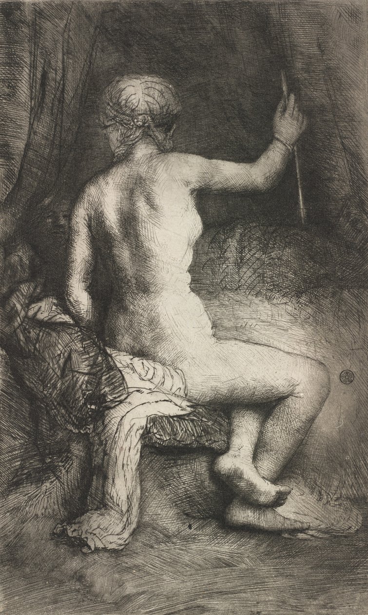 Vrouw met de pijl, 1661 door Rembrandt van Rijn