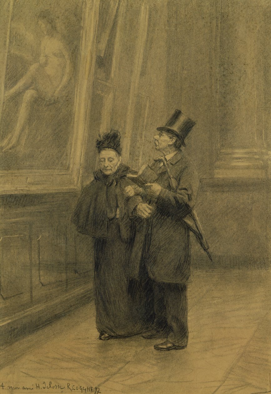 Rondleiding door het museum, 1897 door Remy Cogghe