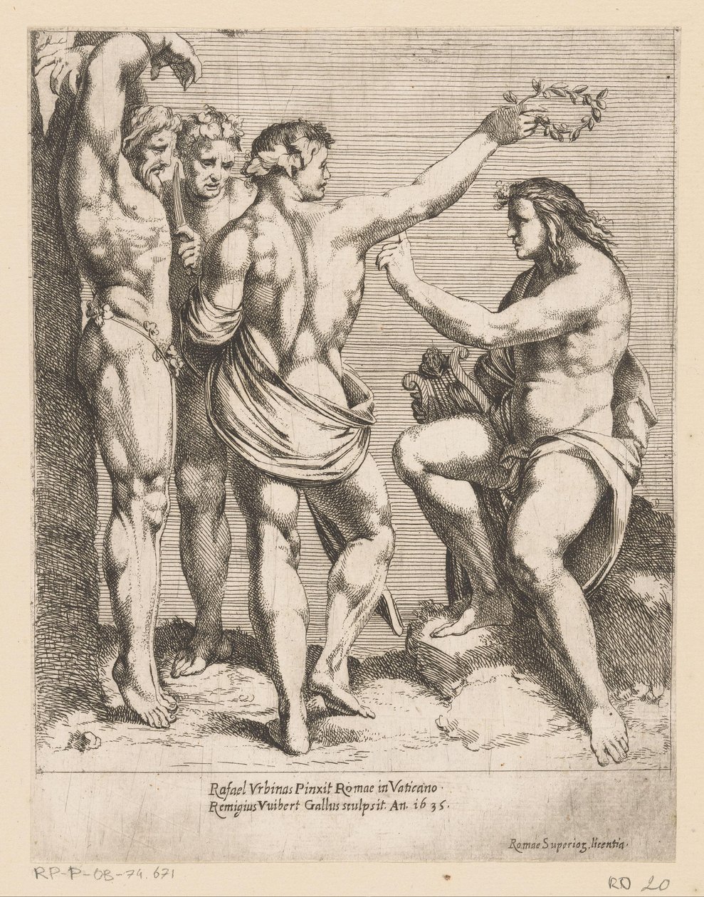 Apollo en Marsyas door Remy Vuibert