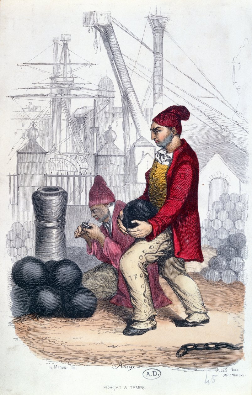 Gevangene, c.1840 door Rene Demoraine