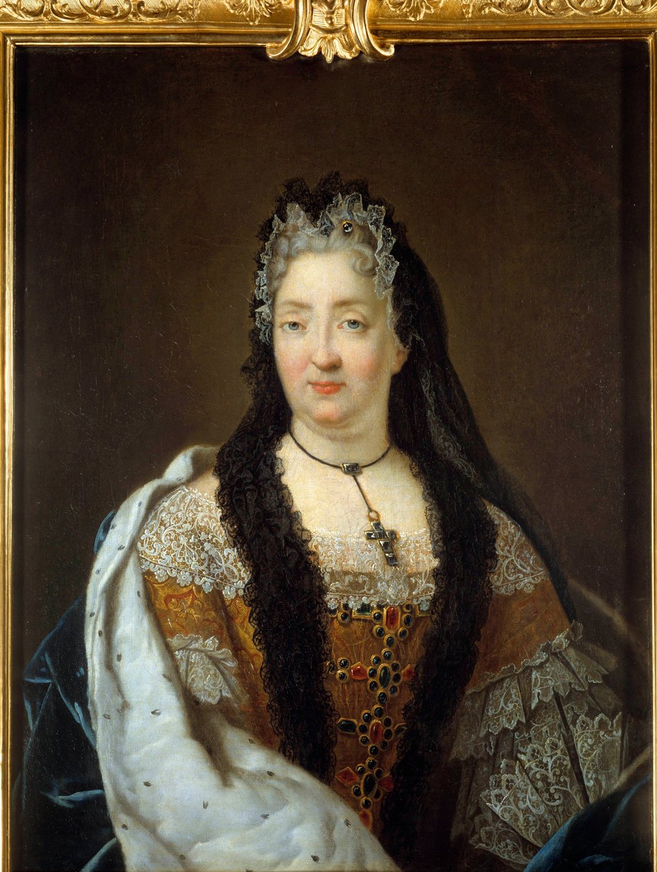 Portret van Anne Marie de La Tremoille, Prinses des Ursins (1642-1722) door René Antoine Houasse