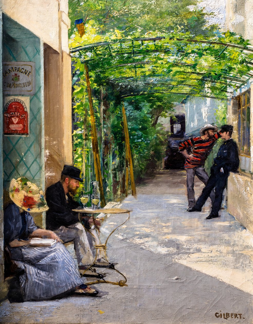 Hotel-Restaurant Fournaise door Rene Joseph Gilbert