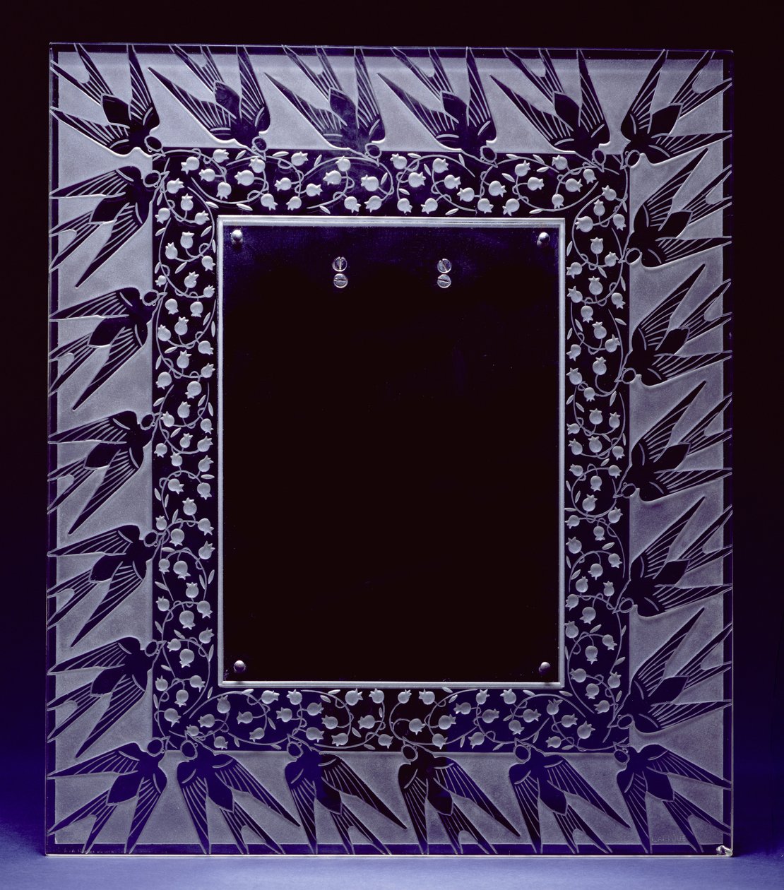 Muguet et Hirondeues Spiegel Frame door Rene Jules Lalique