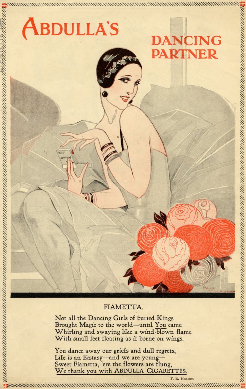 Abdulla Sigaretten, 1920s door Rene Vincent