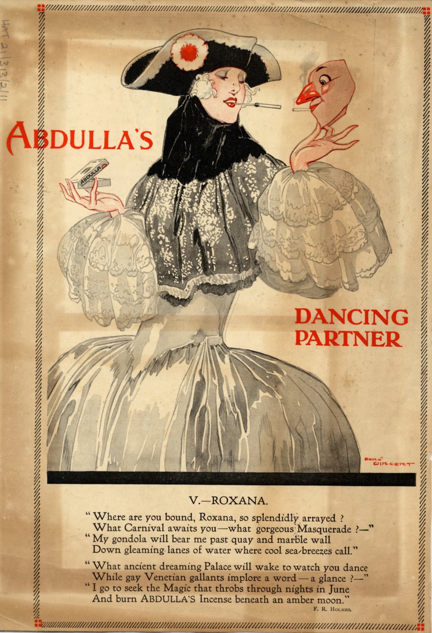 Abdulla Sigaretten, 1920s door Rene Vincent