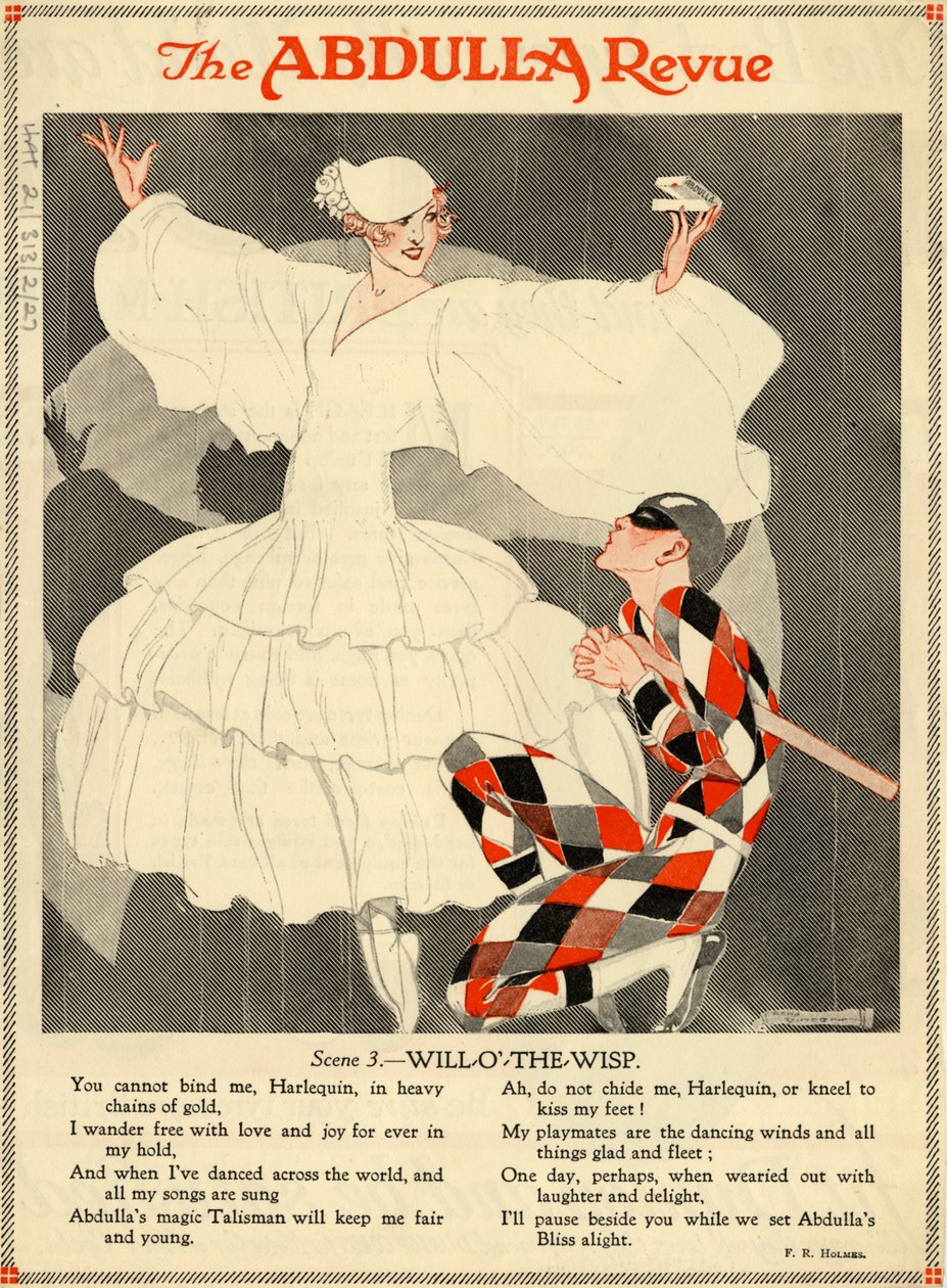 Abdulla Sigaretten, 1920s door Rene Vincent
