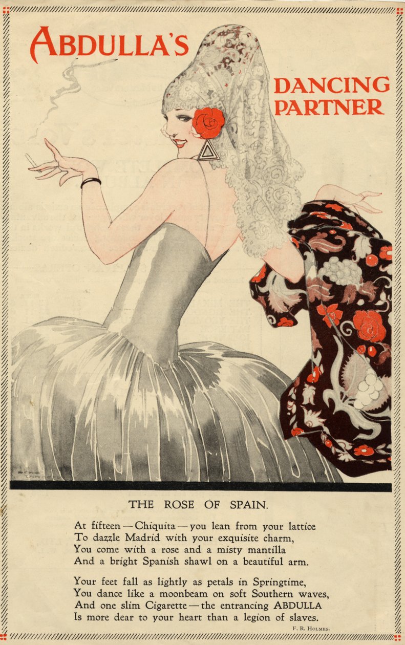 Abdulla Sigaretten, 1920s door Rene Vincent