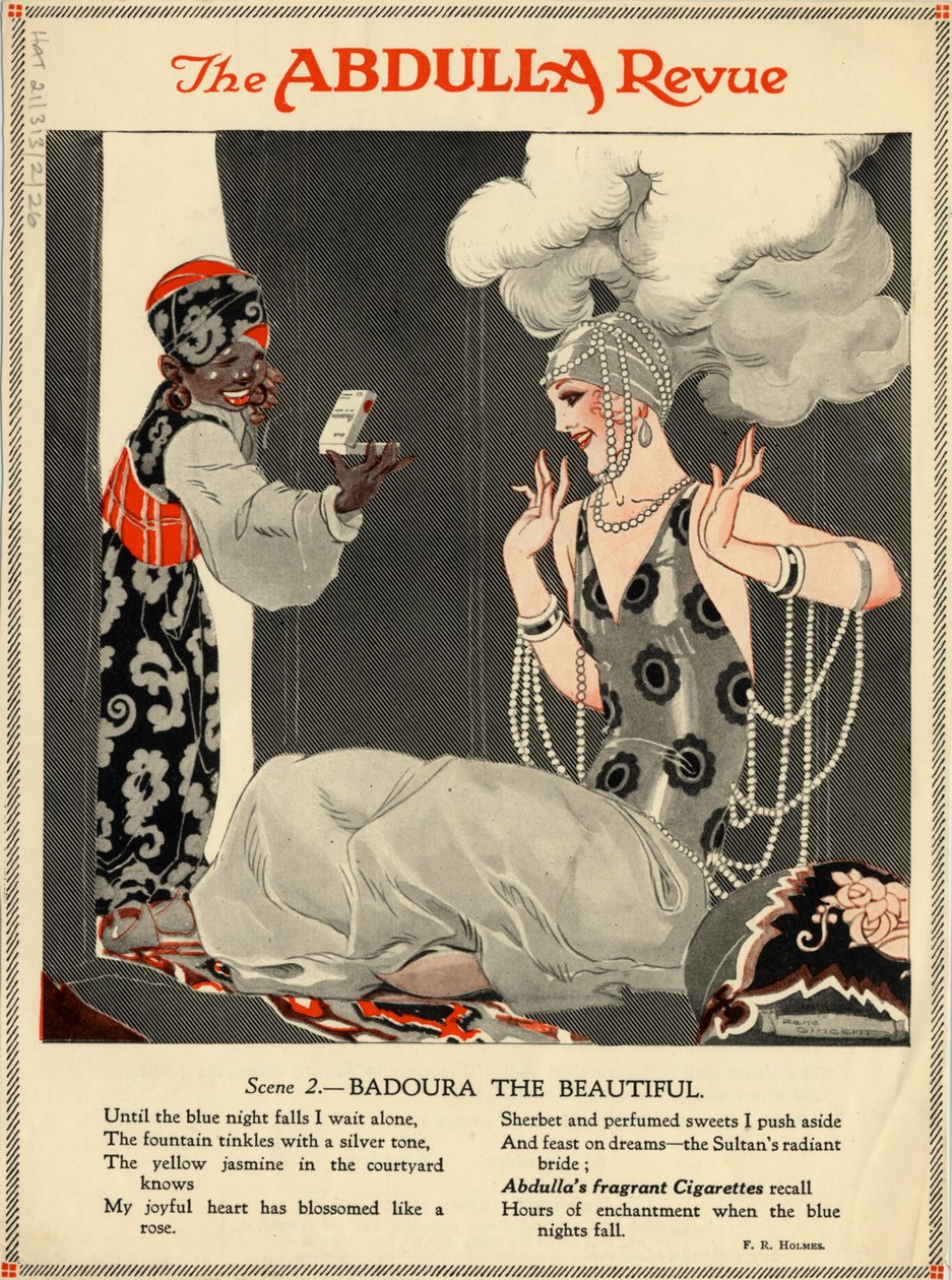 Abdulla Sigaretten, jaren 1920 door Rene Vincent
