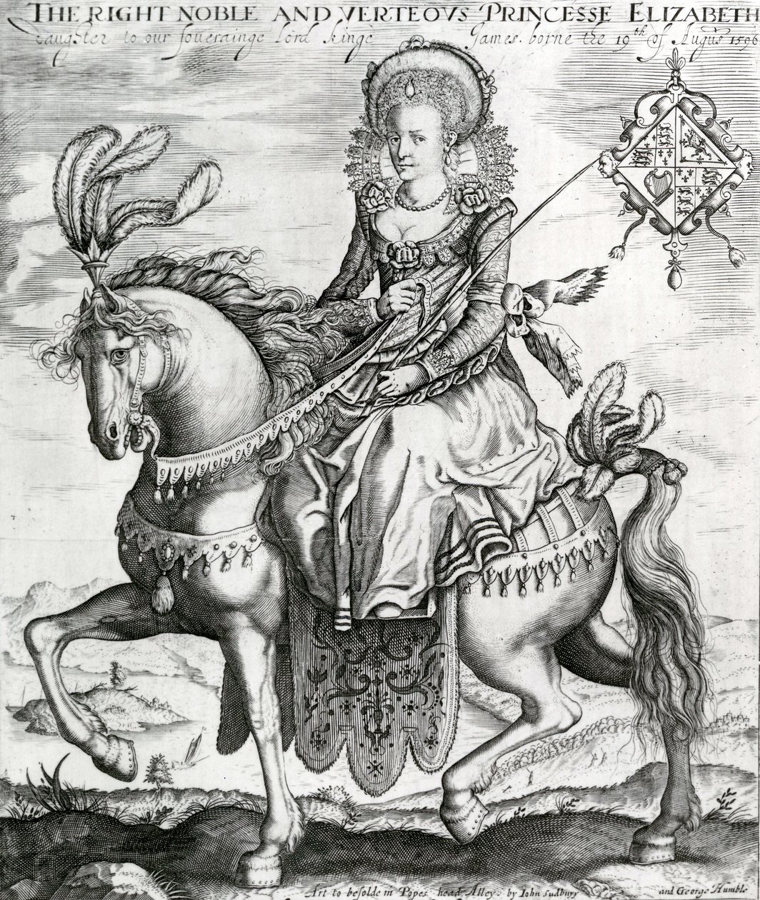 De zeer nobele en deugdzame prinses Elizabeth, dochter van onze soevereine heer koning James, 1612-3 door Renold Elstrack