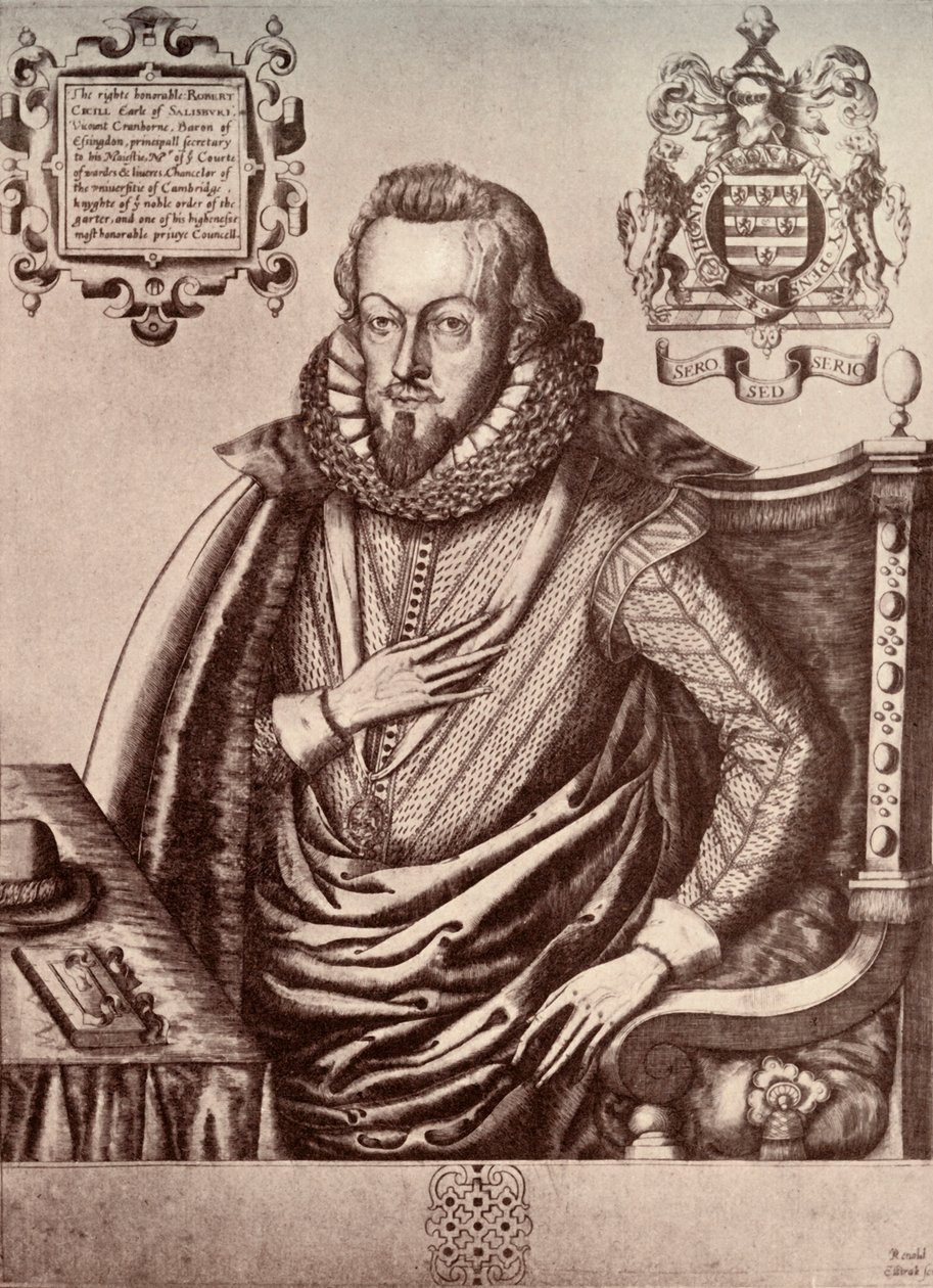 Robert Cecil, Eerste Graaf van Salisbury door Renold Elstrack