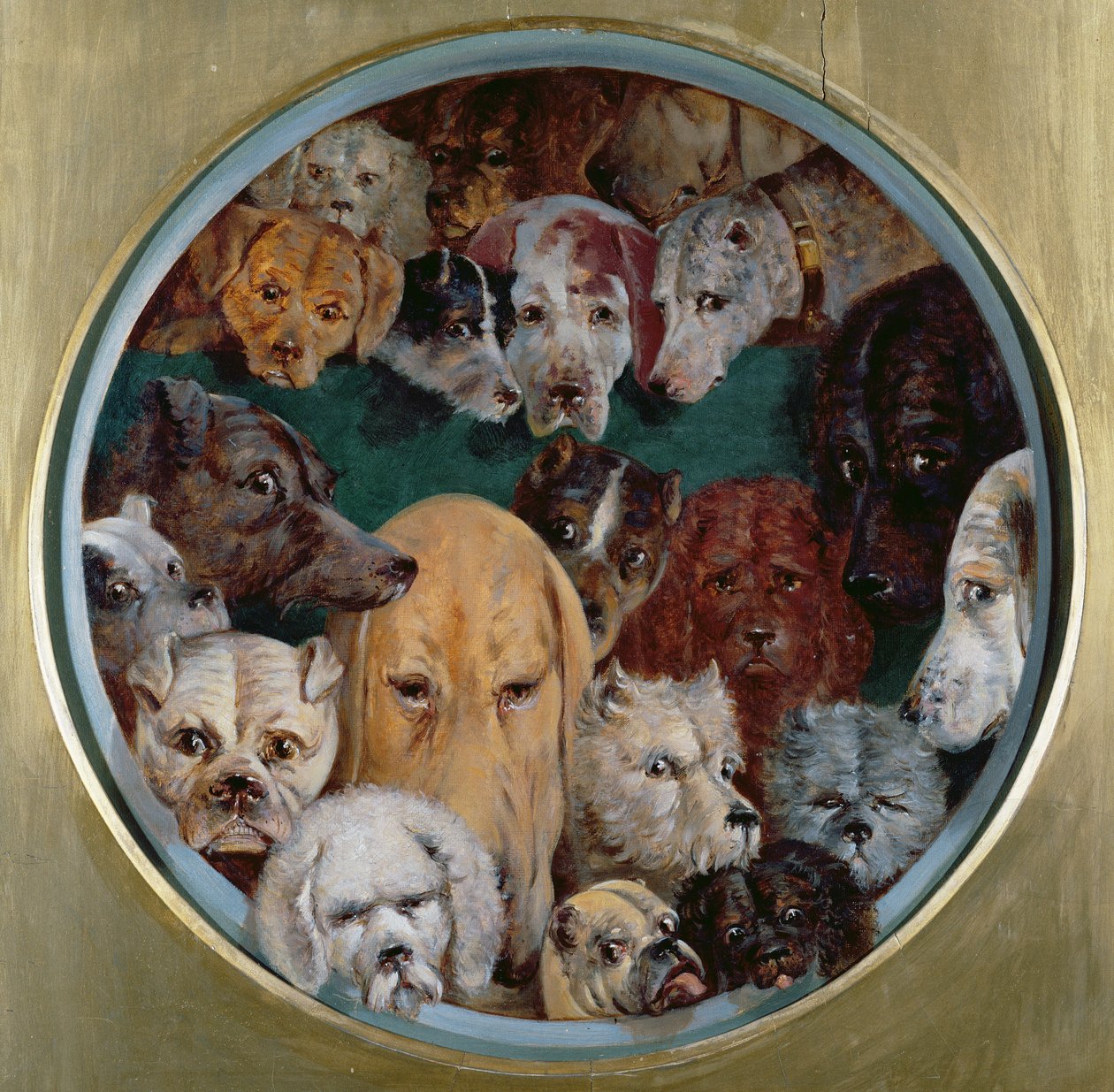 Twintig honden, 1865 door Reuben Bussey
