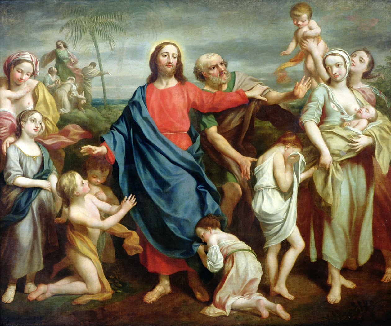 Laat de kleine kinderen tot mij komen, en verhinder hen niet, 1746 door Rev. James Wills