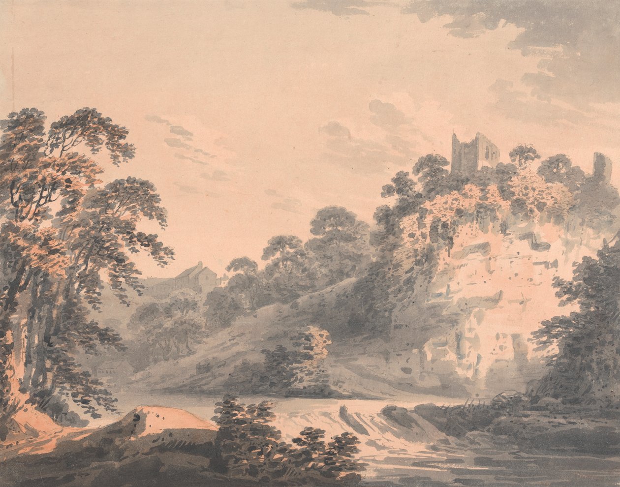 Knaresborough Castle, Yorkshire door Rev. William Gilpin