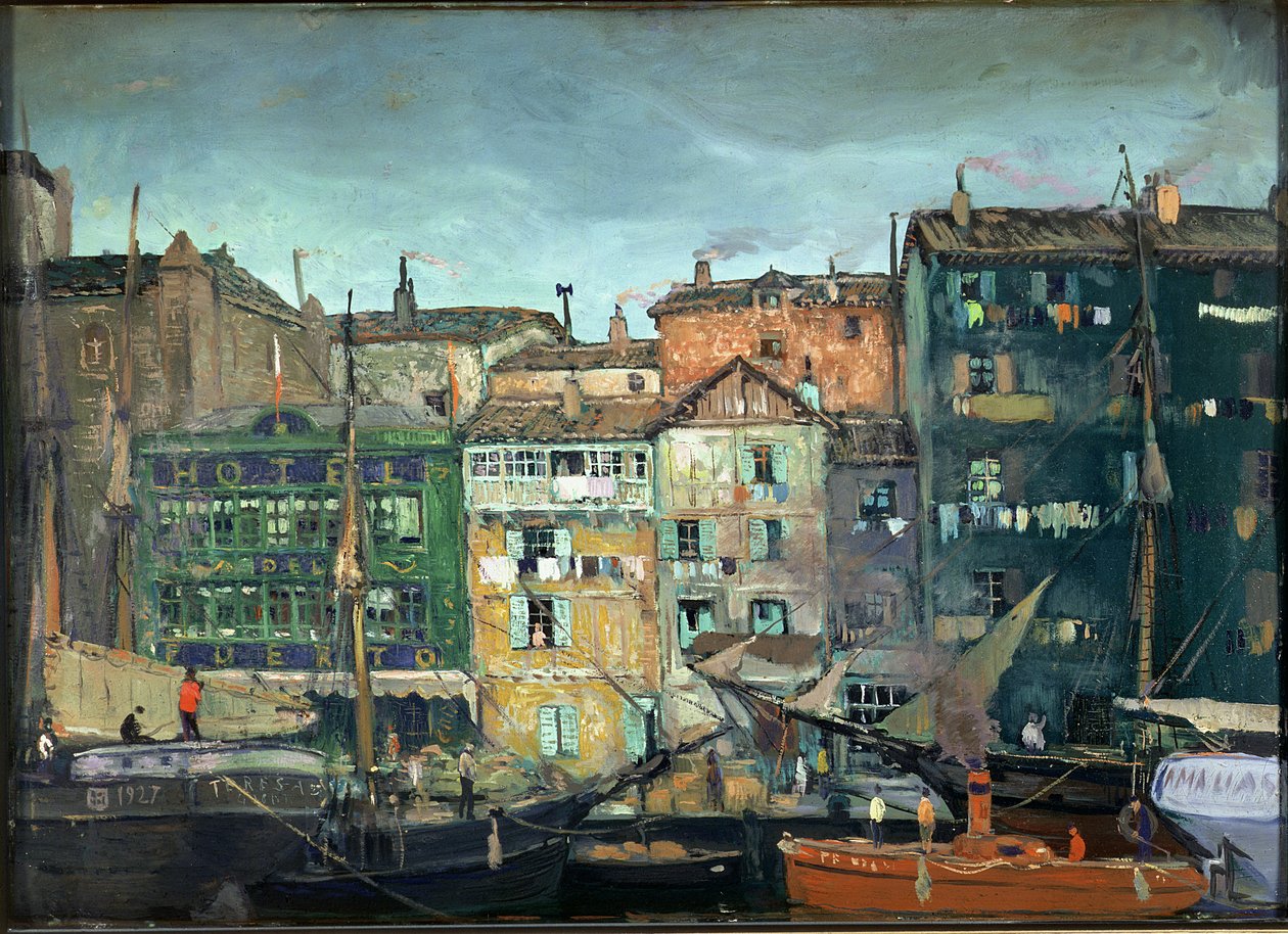 Een haven door Ricardo Baroja