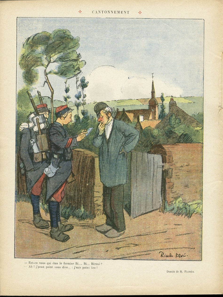 Illustratie van Ricardo Flores (1878-1918) in Le Lire door Ricardo Flores