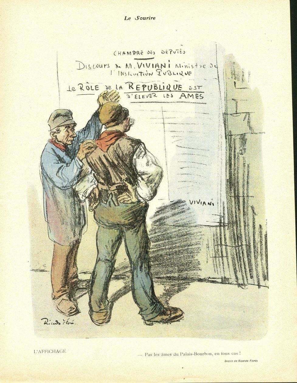 Illustratie van Ricardo Flores (1878-1918) in Le Smile, nr. 20 door Ricardo Flores