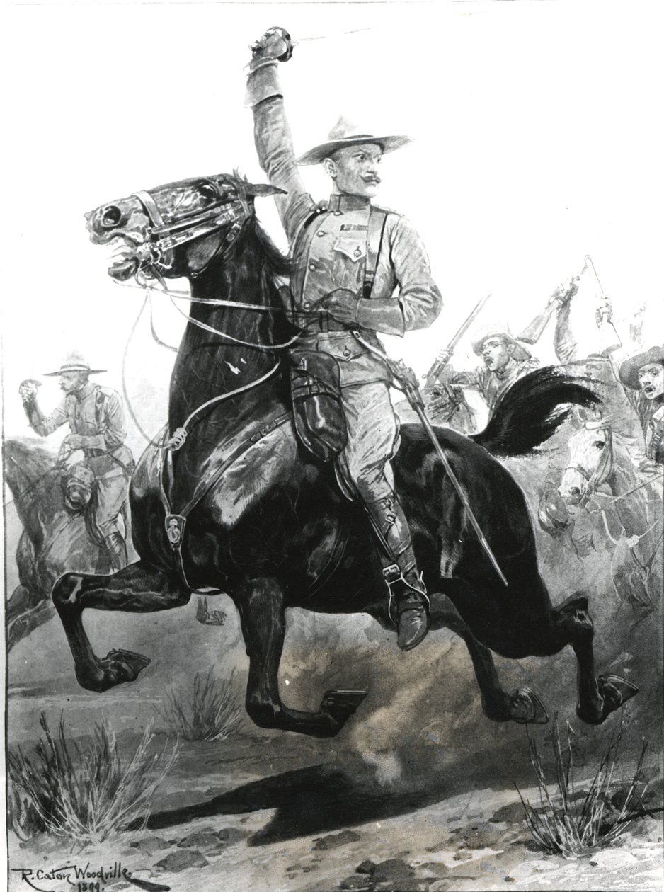 De Verdediger van Mafeking, Kolonel Baden-Powell (1857-1941) in het uniform van het speciale korps dat hij heeft opgericht in Brits Bechuanaland, 1899, gegraveerd door Thomas Lascelles door Richard Caton Woodville junior