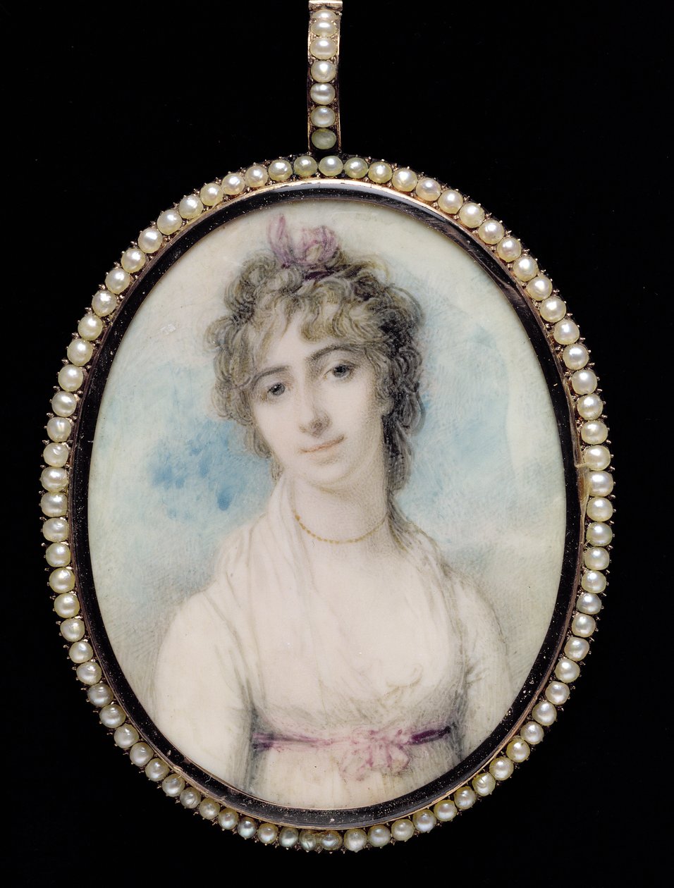 Portretminiatuur van Mevrouw Arbuthnot, eerste vrouw van Charles Arbuthnot, 1796 door Richard Cosway