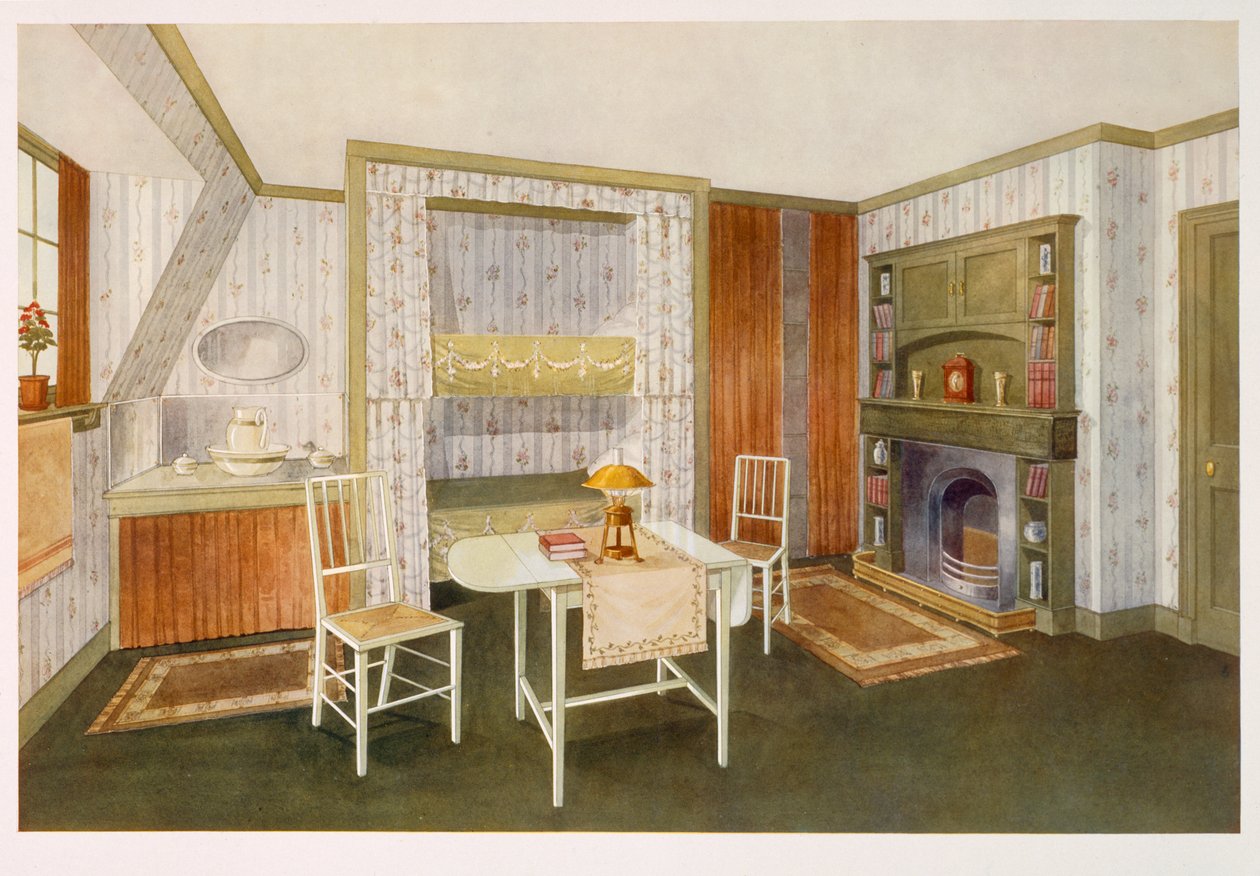 Zolderkamer met Stapelbedden door Richard Goulburn Lovell