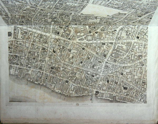 Plan van de Stad Londen, gepubliceerd 1813 door Richard Horwood