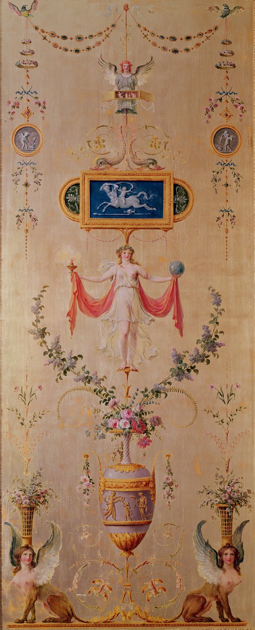 Paneel uit het boudoir van Marie-Antoinette (1755-93) ca. 1786 door Richard Mique